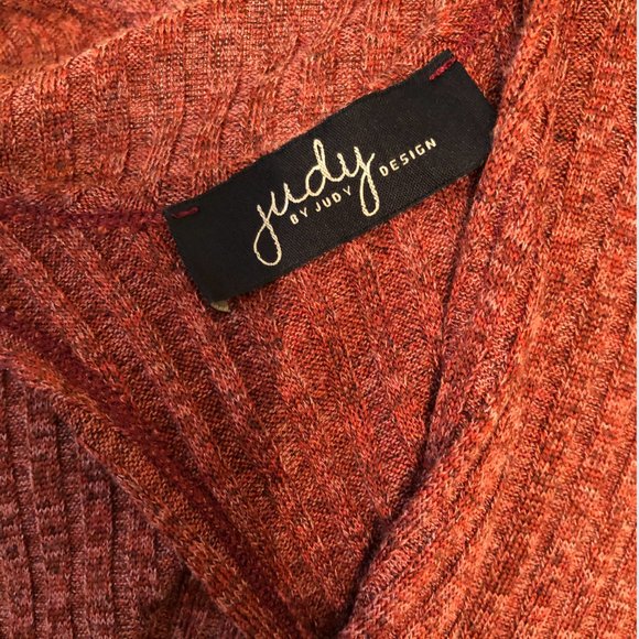 Twist Back Sweater Knit Cami in Rust - Picture 3 of 5